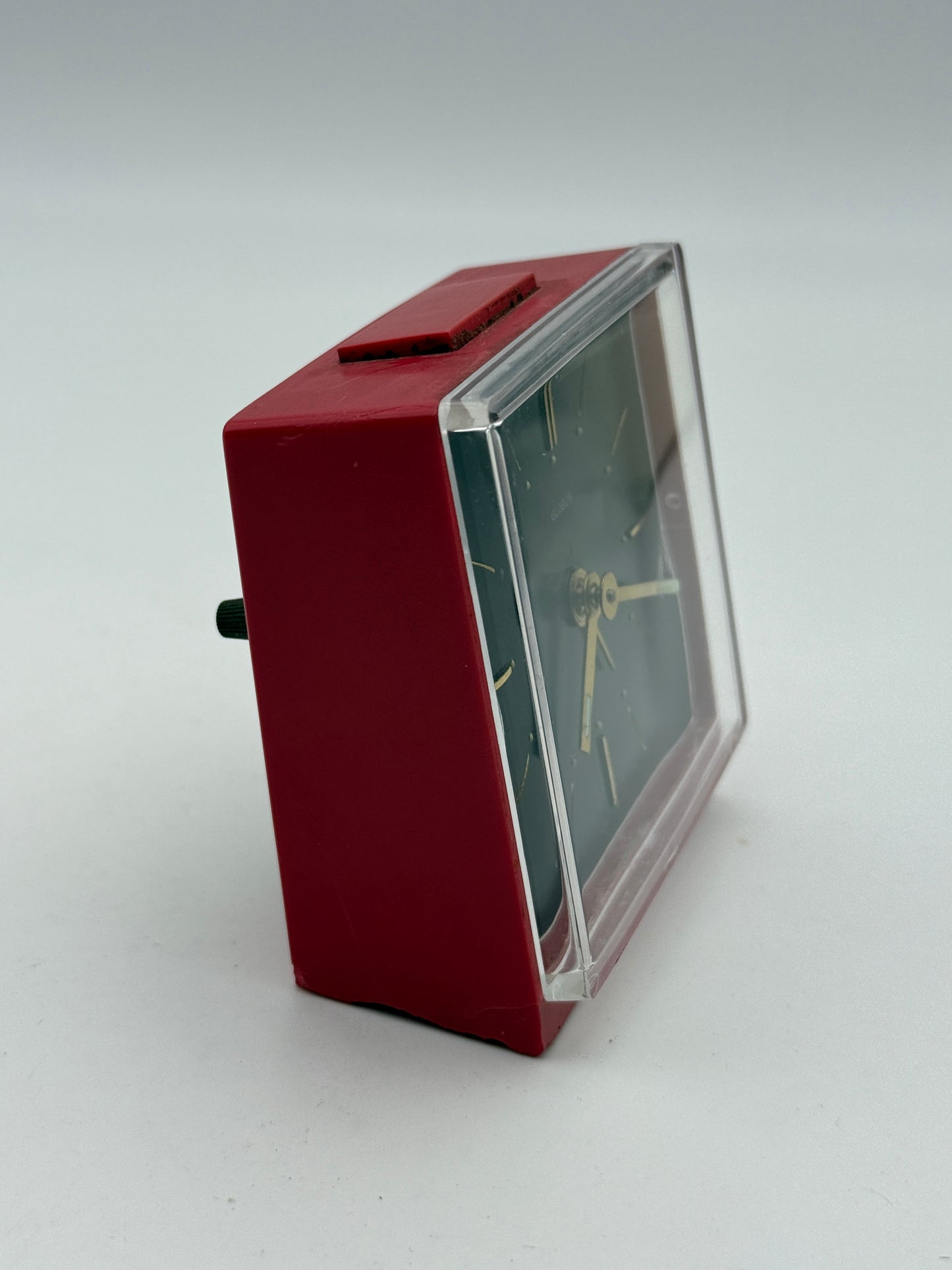 globus table desk clock alarm west germany vintage