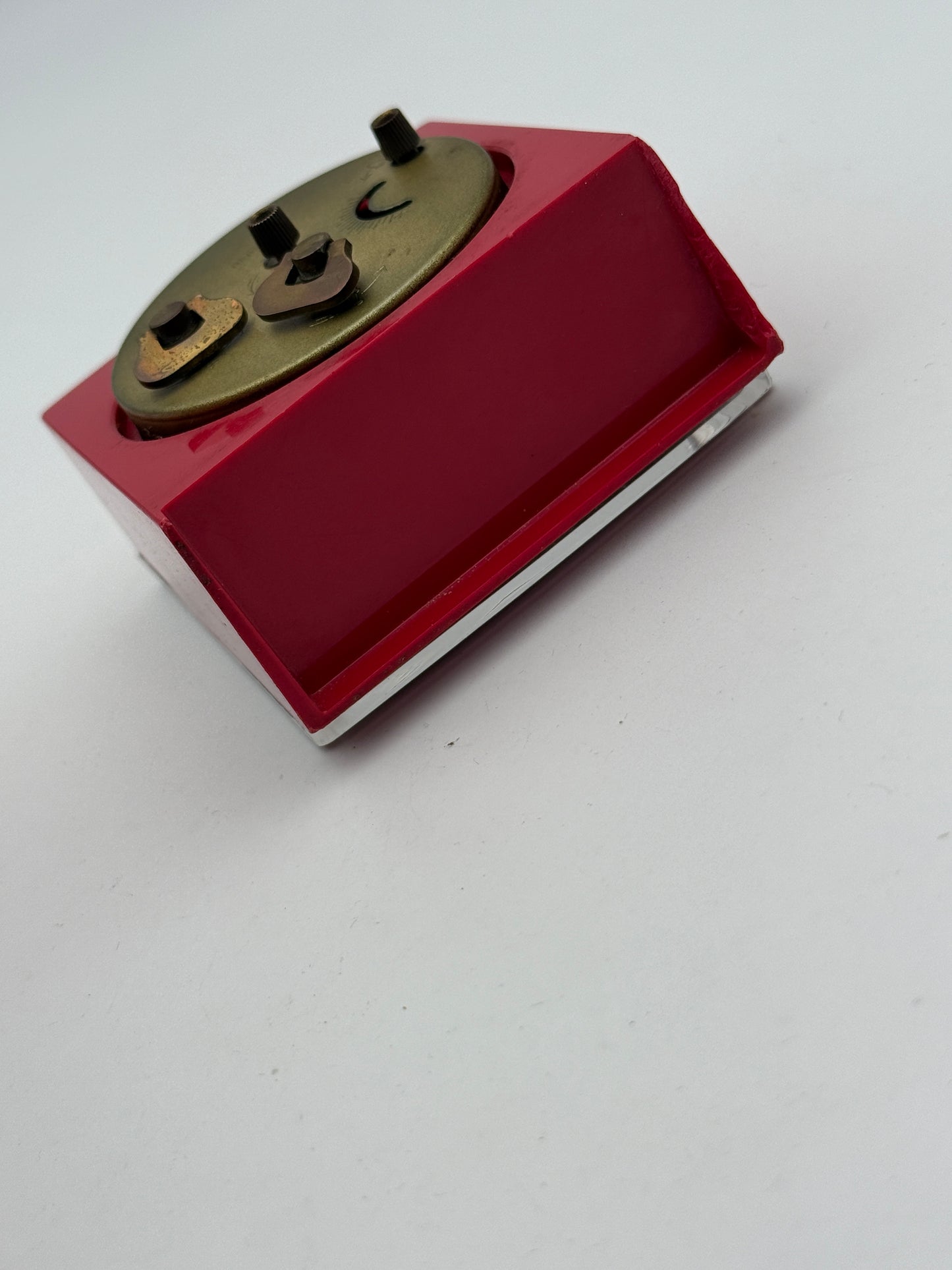 globus table desk clock alarm west germany vintage
