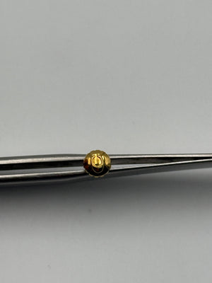 Omega c corona crown gold plated 5x2.5mm waterproof impermeabile