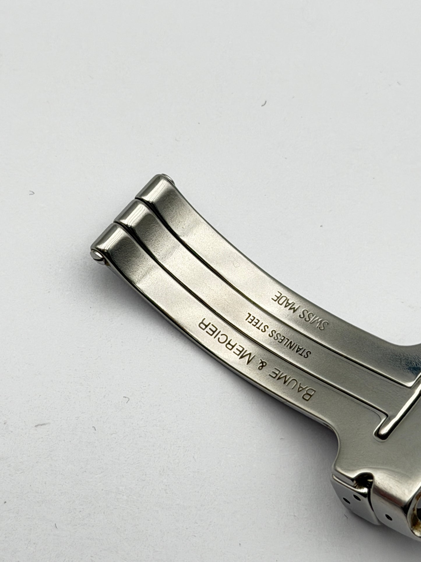baume e mercier deployante 16mm fibbia buckle