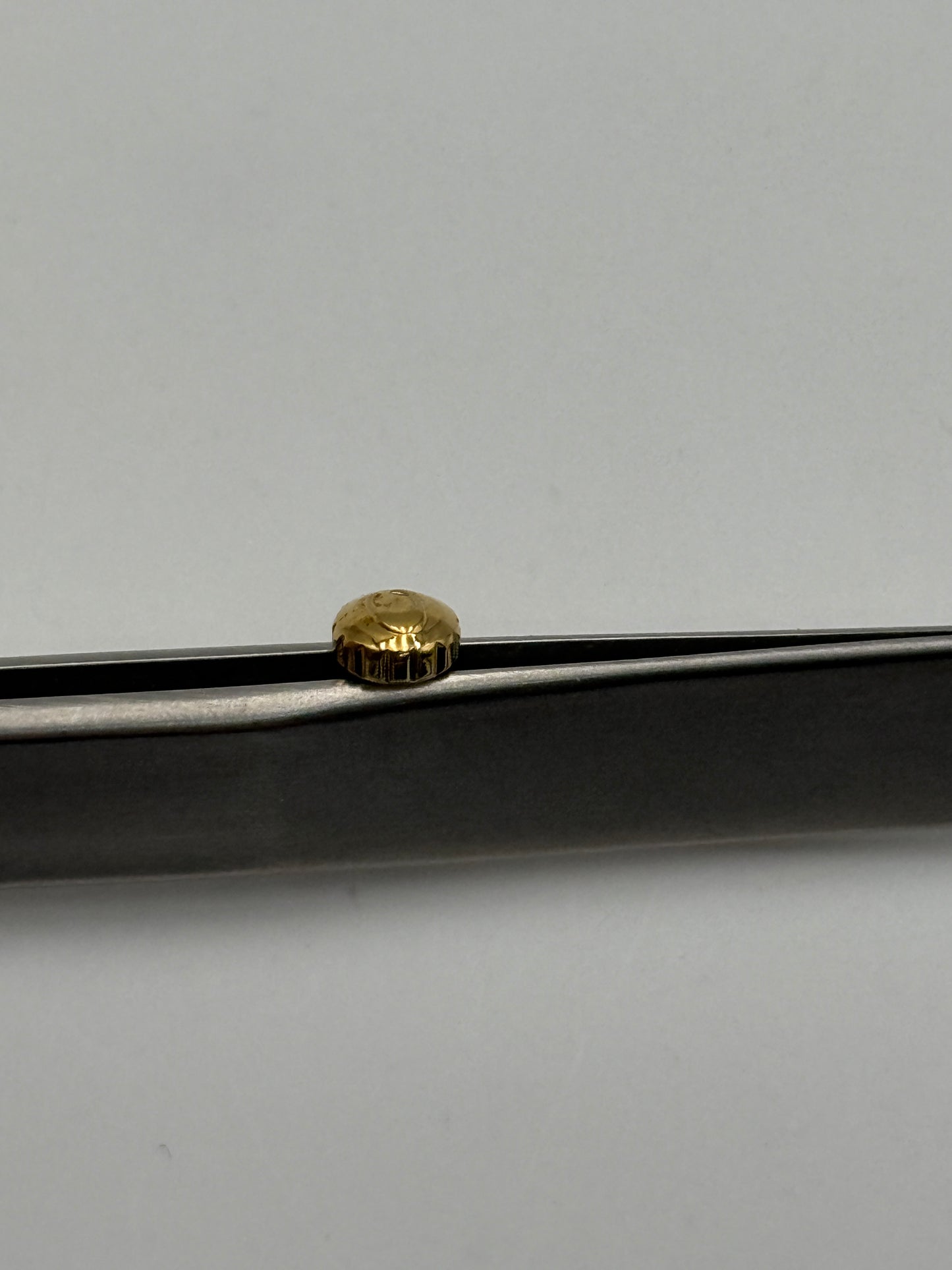 Omega c corona crown gold plated 5x2.5mm waterproof impermeabile
