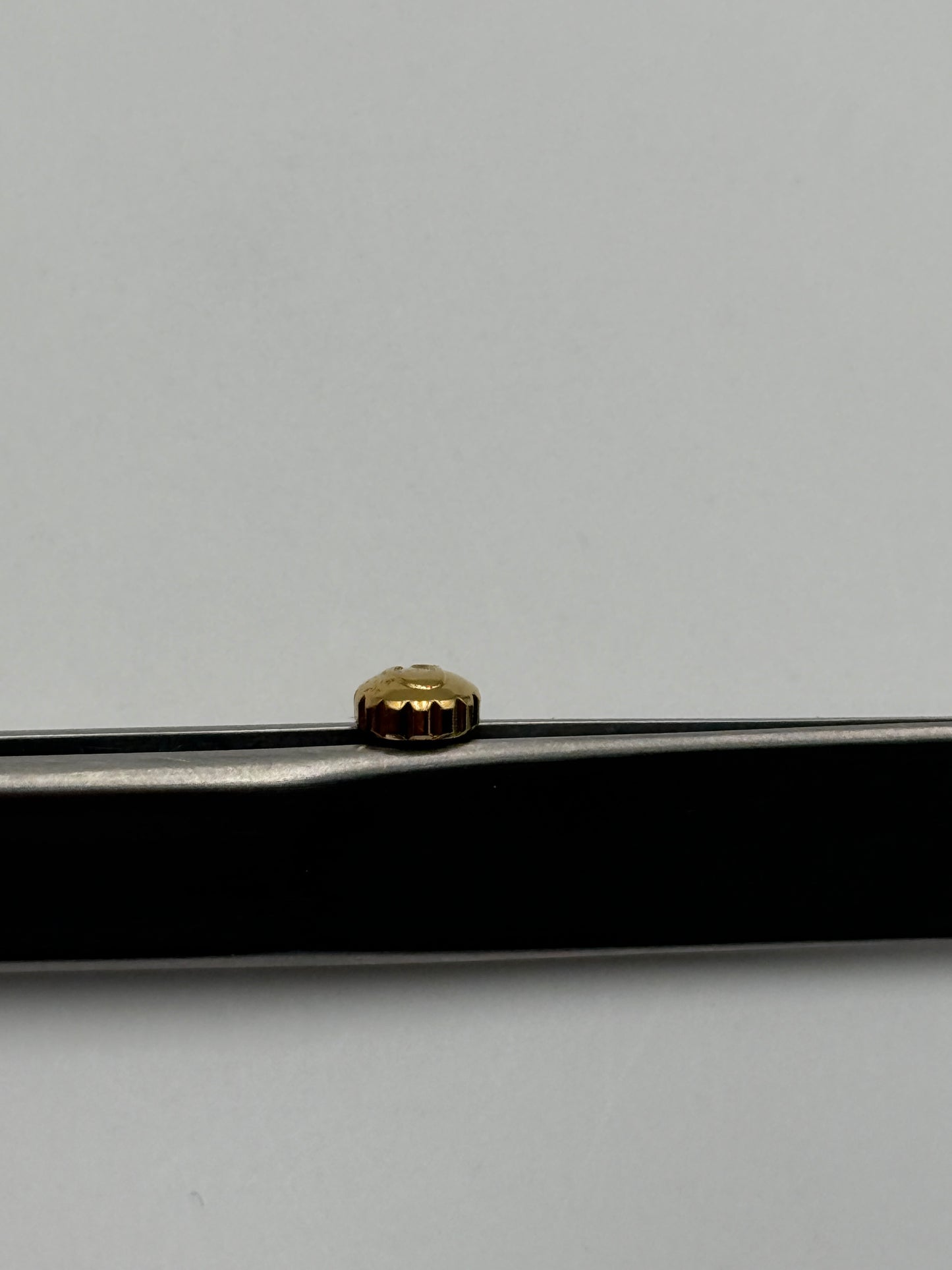 Omega c corona crown gold plated 5x2.5mm waterproof impermeabile