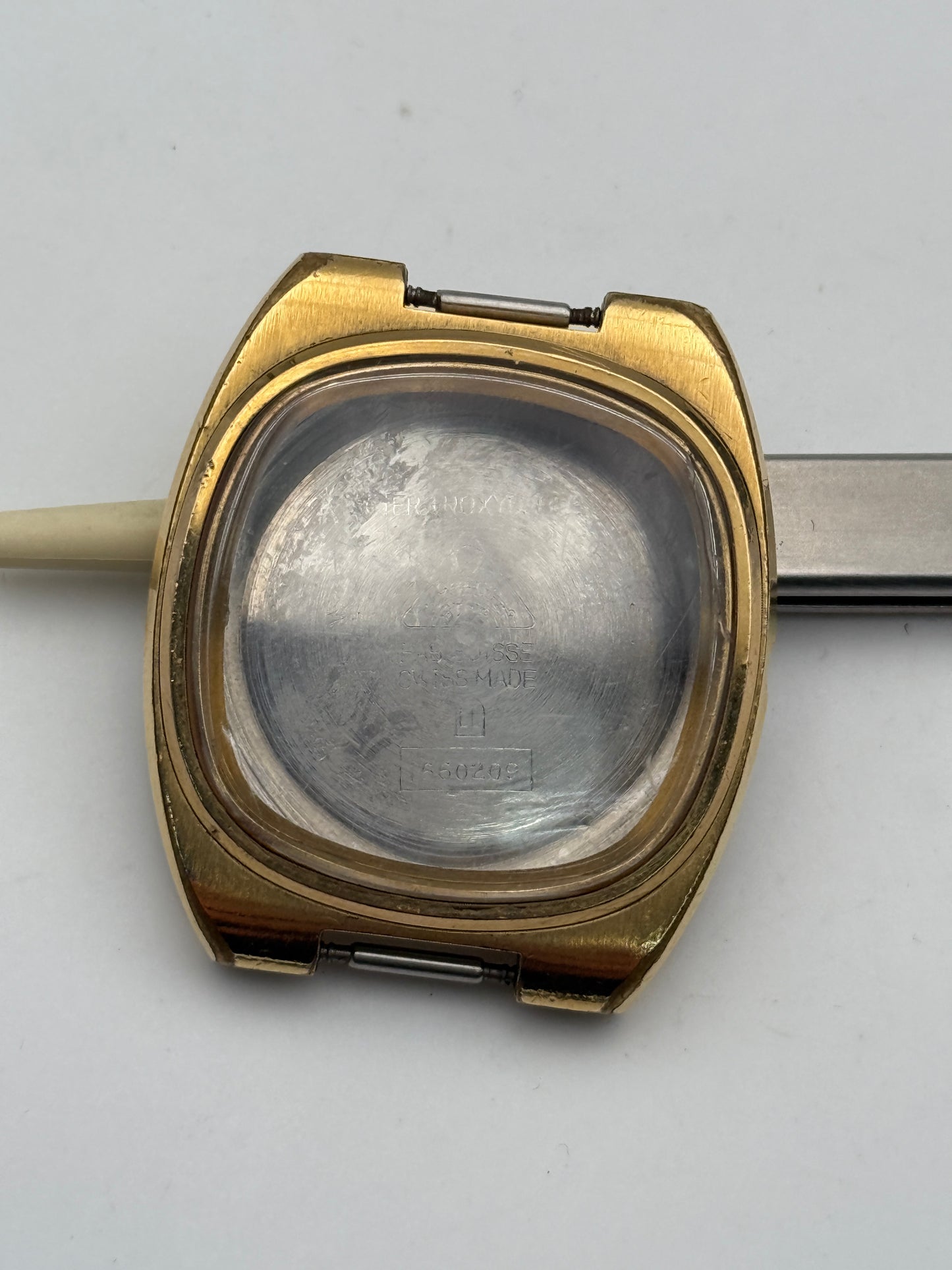 omega 1660209 34,5mm cassa case gold plated