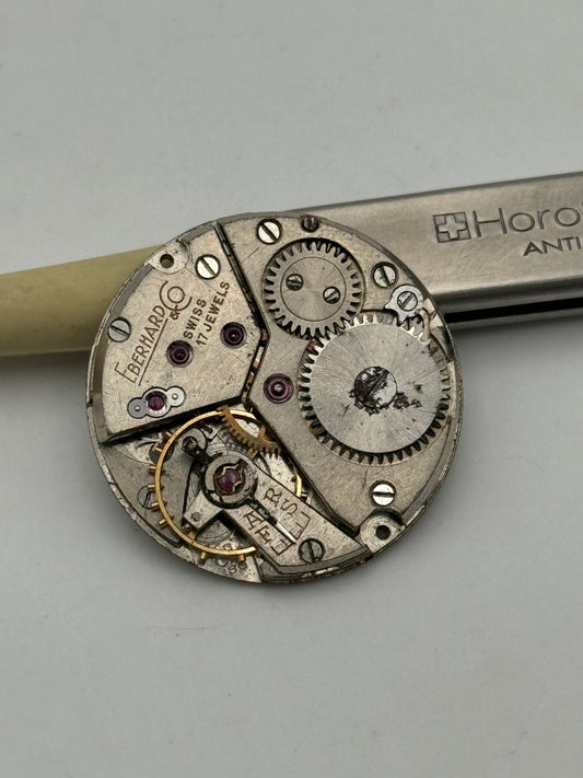 Eberhard peseux 180 movement movimento balance wheel ok, bilanciere ok