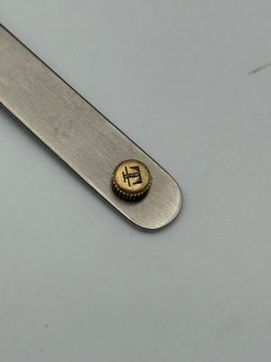 tissot impermabile 6x2.8mm waterproof corona crown gold plated