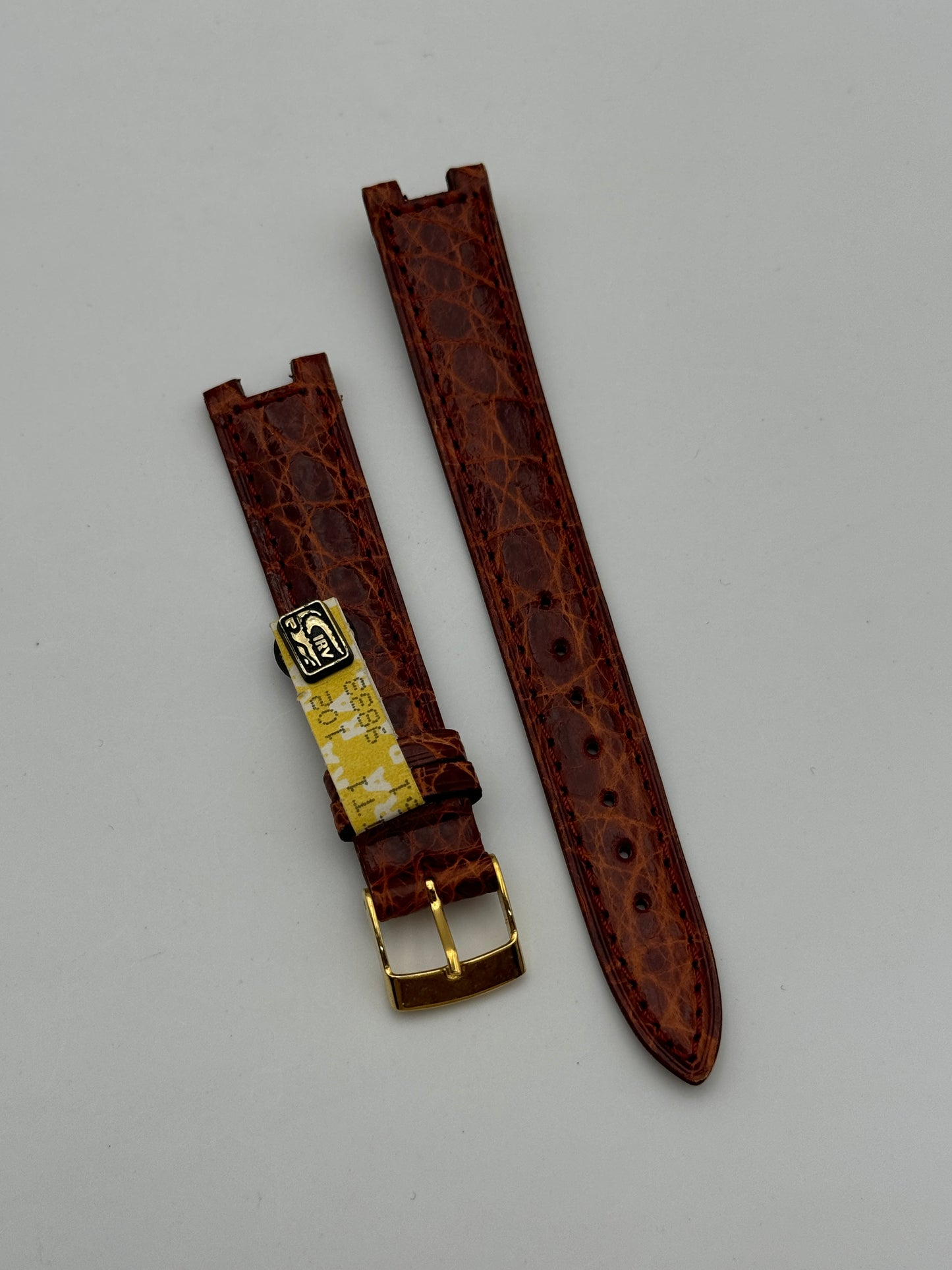 Veglia cinturino 9833 strap leather crocodile coccodrillo 16mm