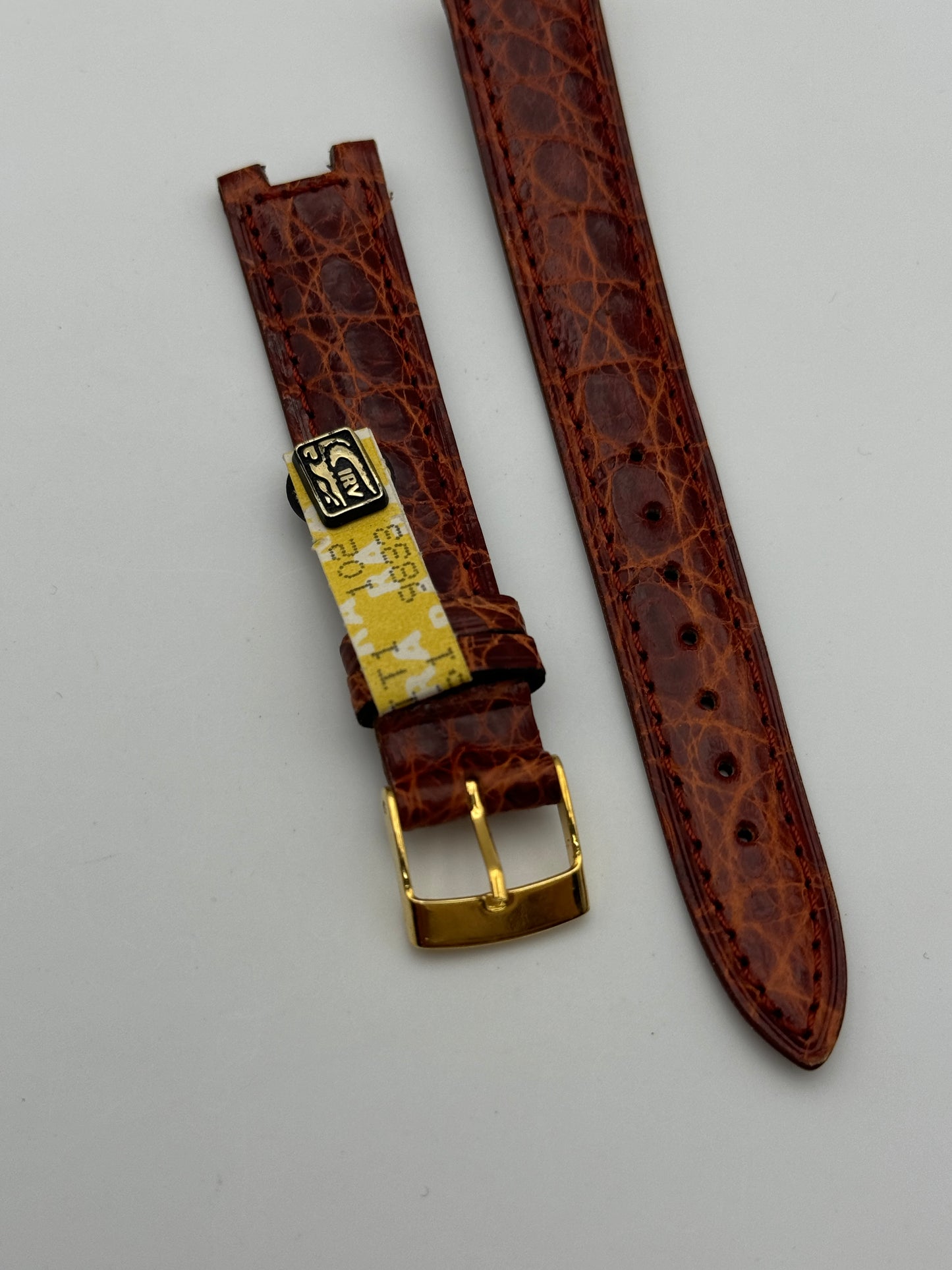 Veglia cinturino 9833 strap leather crocodile coccodrillo 16mm