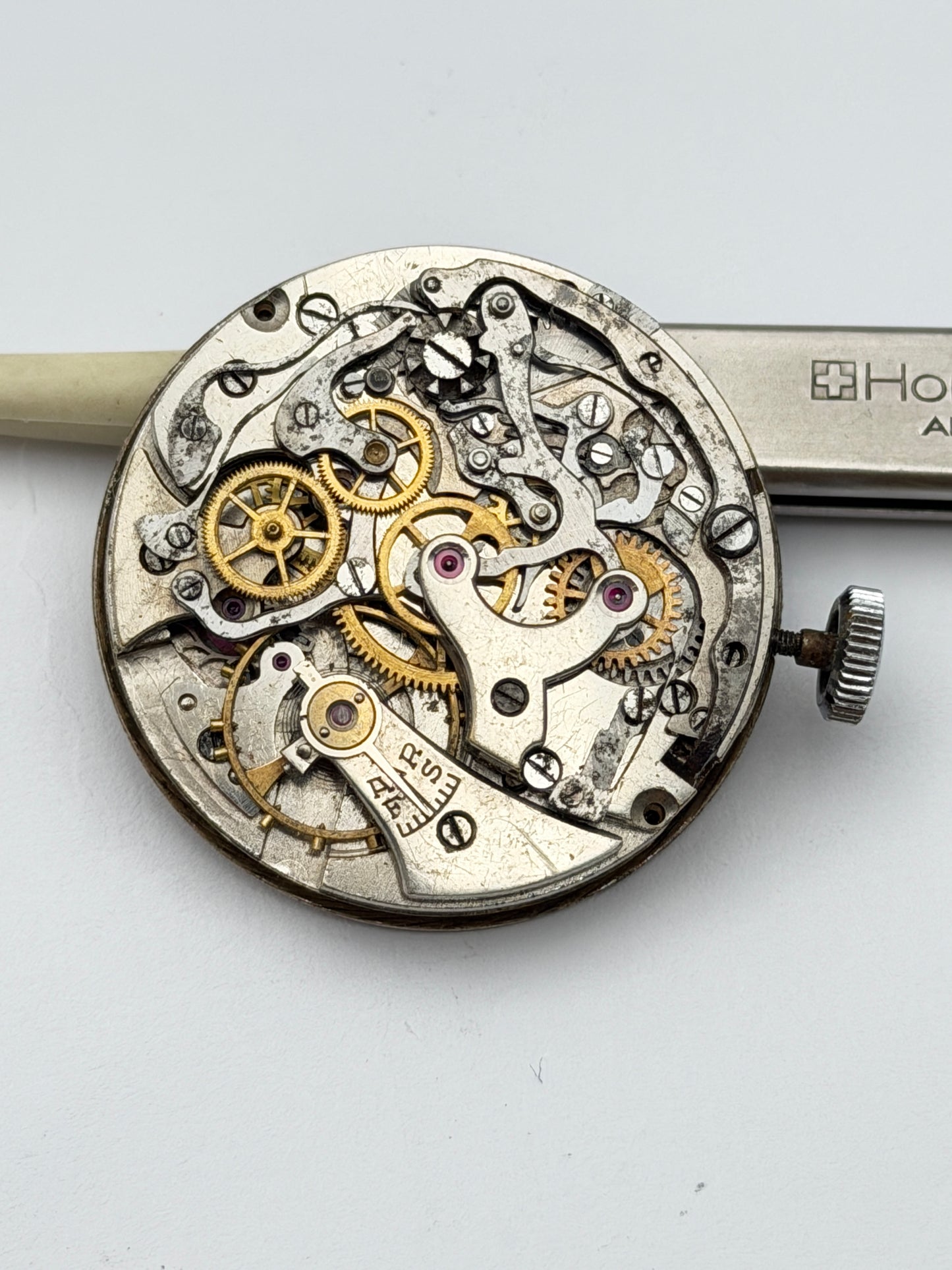 venus chrono movement movimento 3 counters