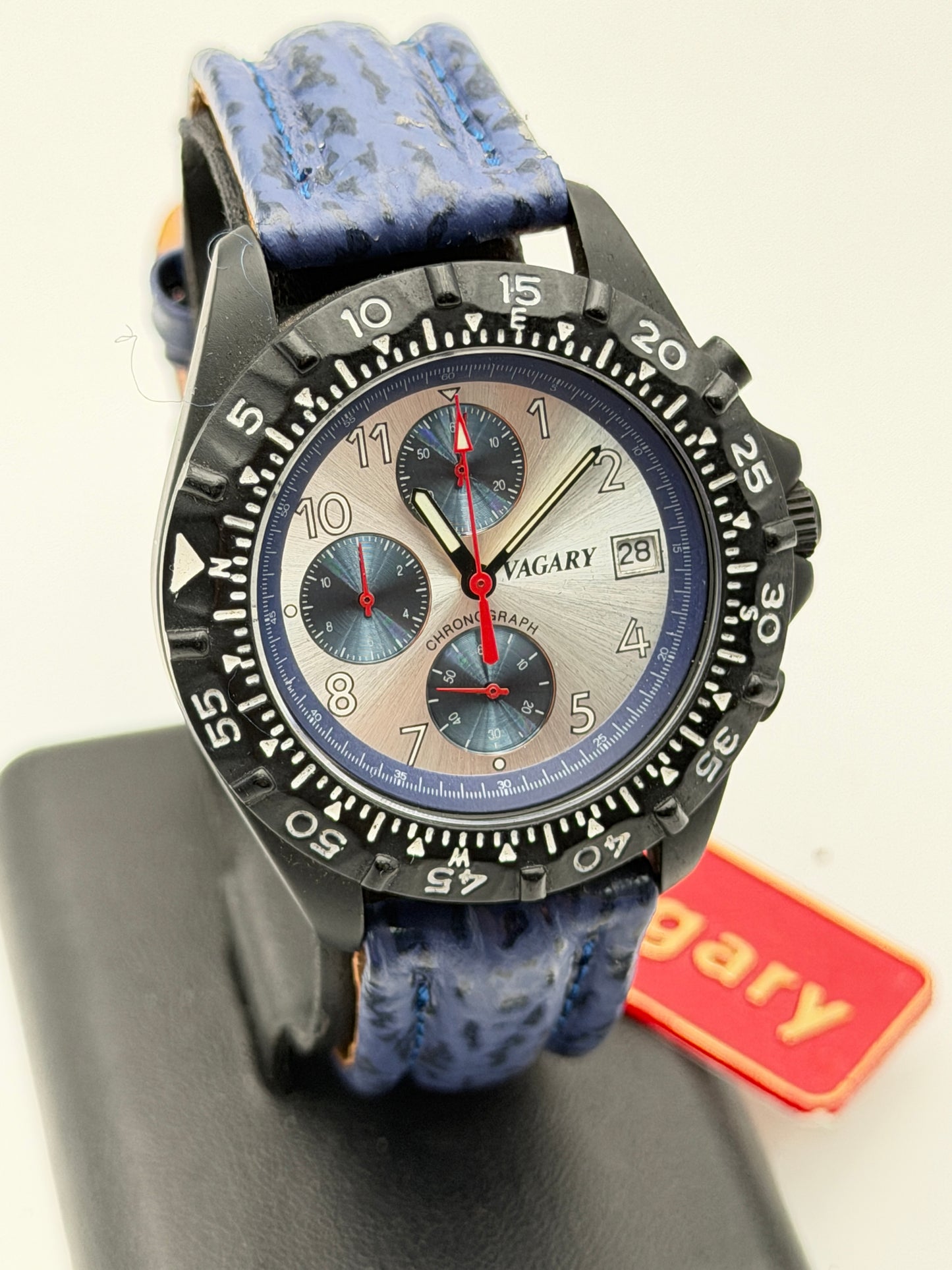vagary quartz watch chrono 38mm nos new