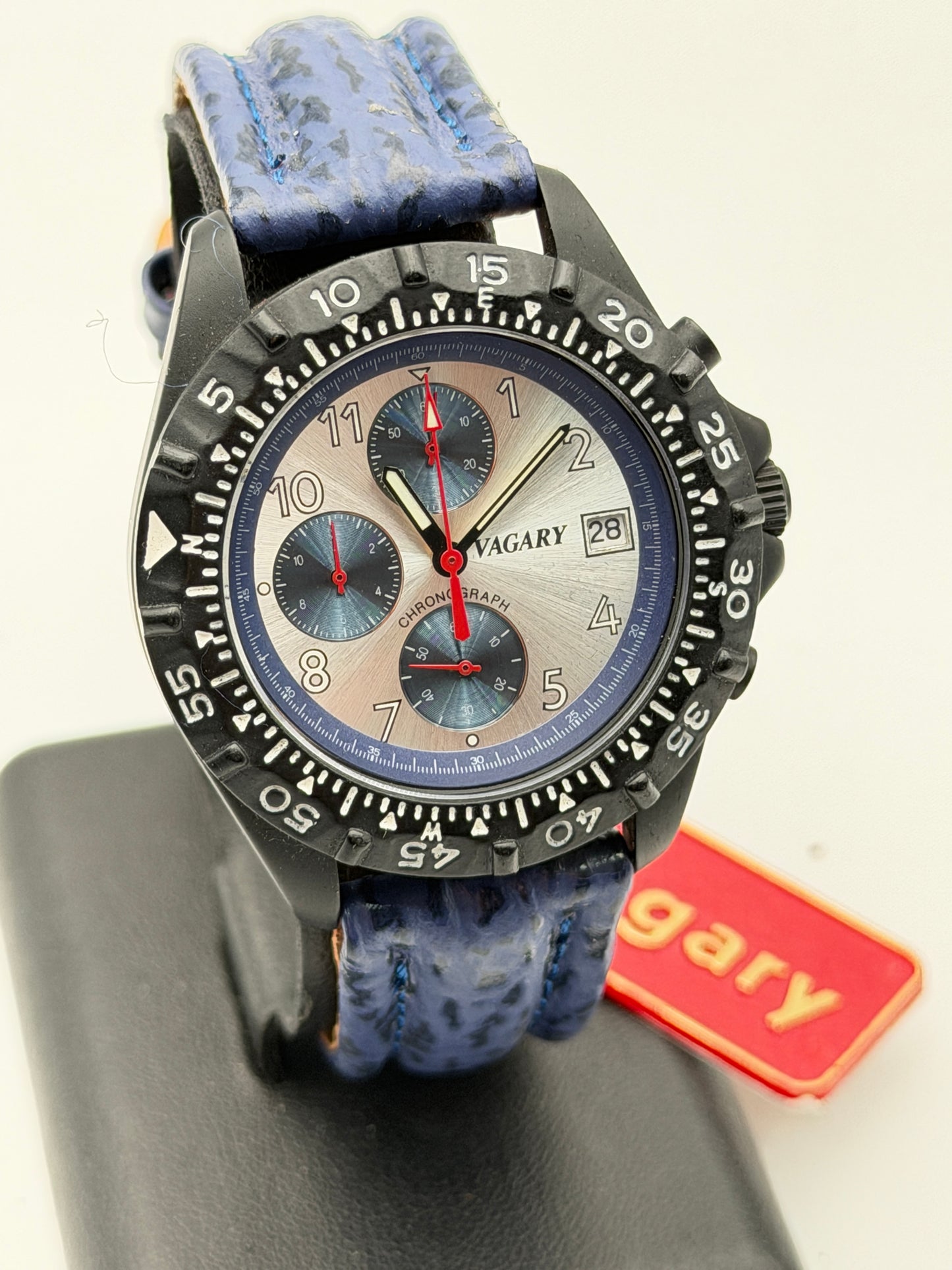 vagary quartz watch chrono 38mm nos new