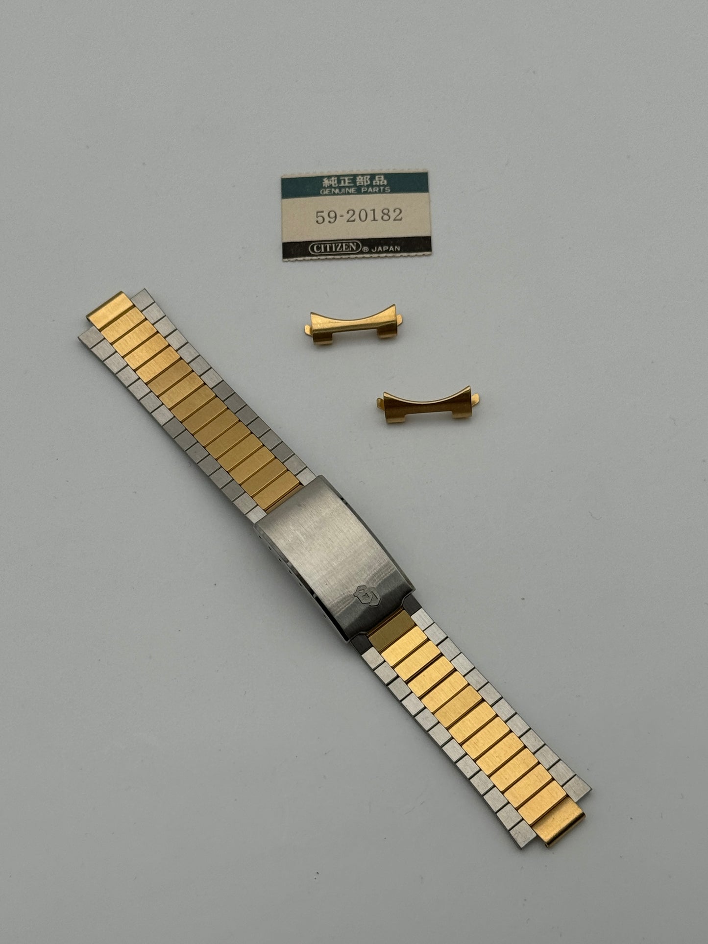 Citizen 59-20182 bracelet bracciale acciaio steel oro gold 18mm