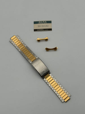 Citizen 59-20182 bracelet bracciale acciaio steel oro gold 18mm