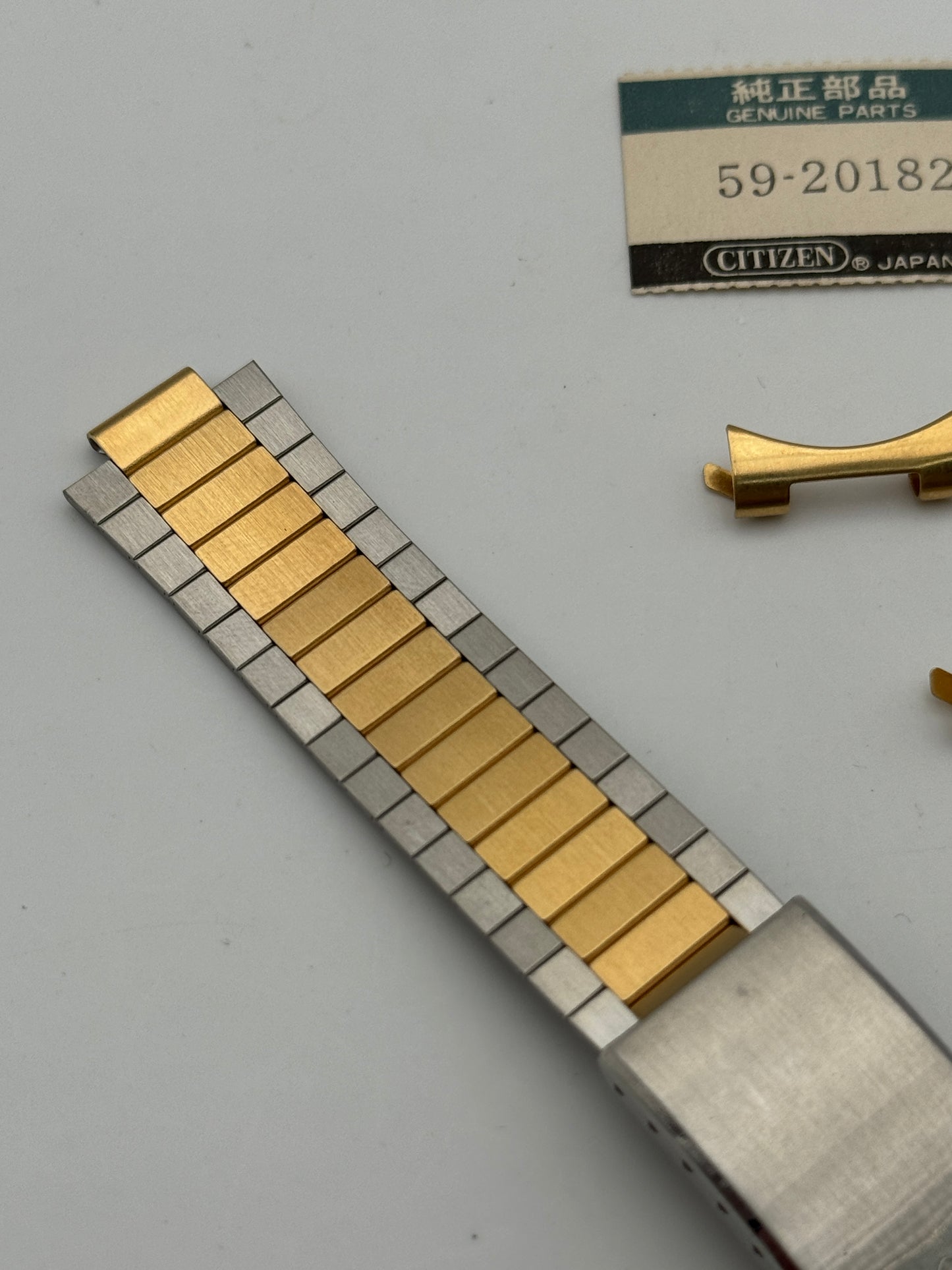 Citizen 59-20182 bracelet bracciale acciaio steel oro gold 18mm
