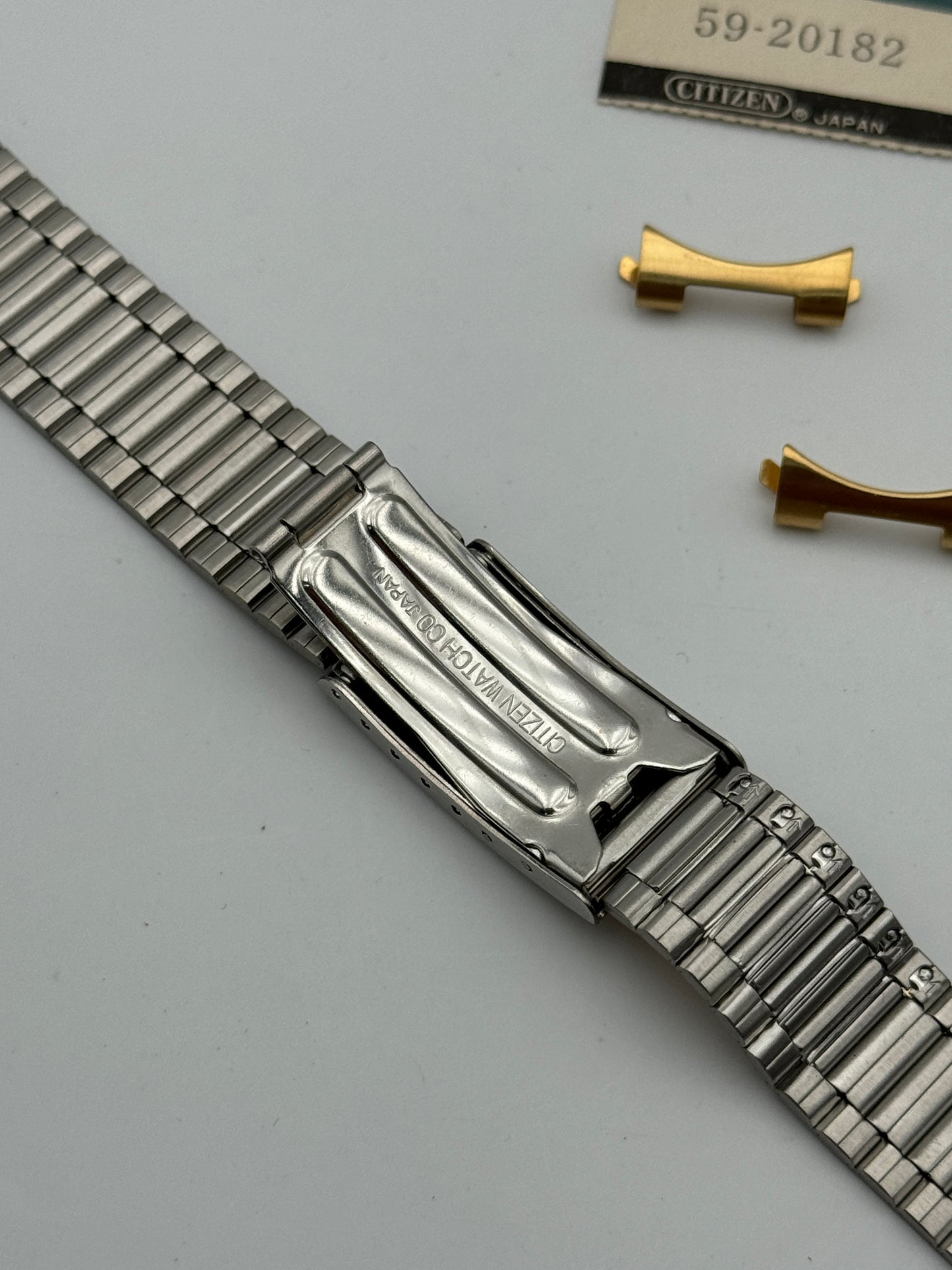 Citizen 59-20182 bracelet bracciale acciaio steel oro gold 18mm