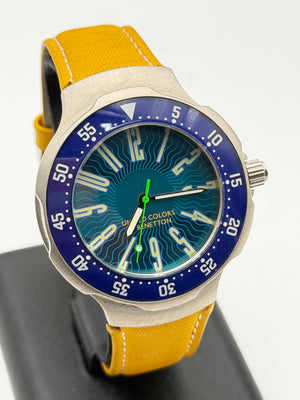 united colors of benetton vitnage watch quartz nos new 38mm