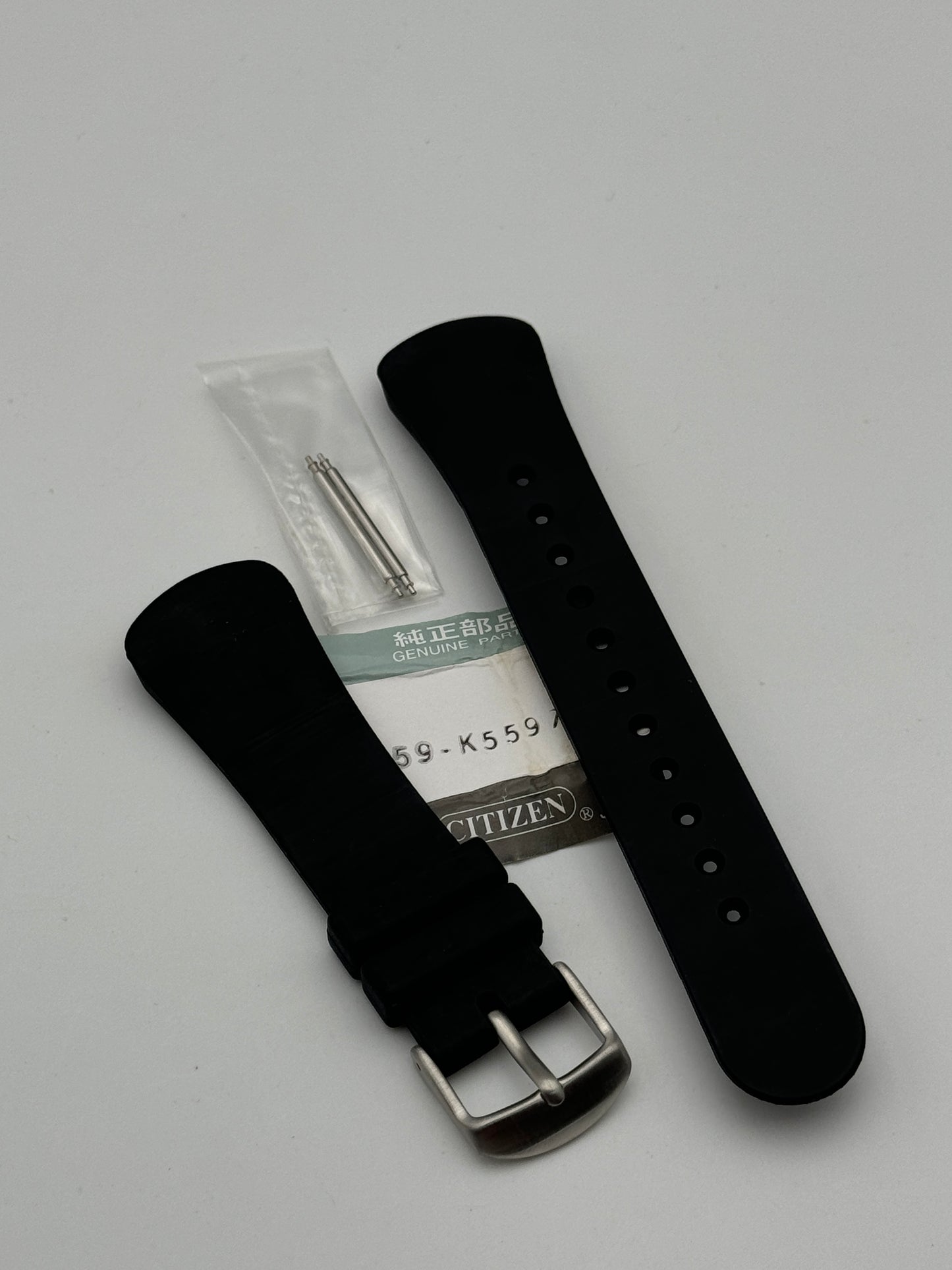 Citizen 59-k5597 cinturino in gomma rubber strap 22mm