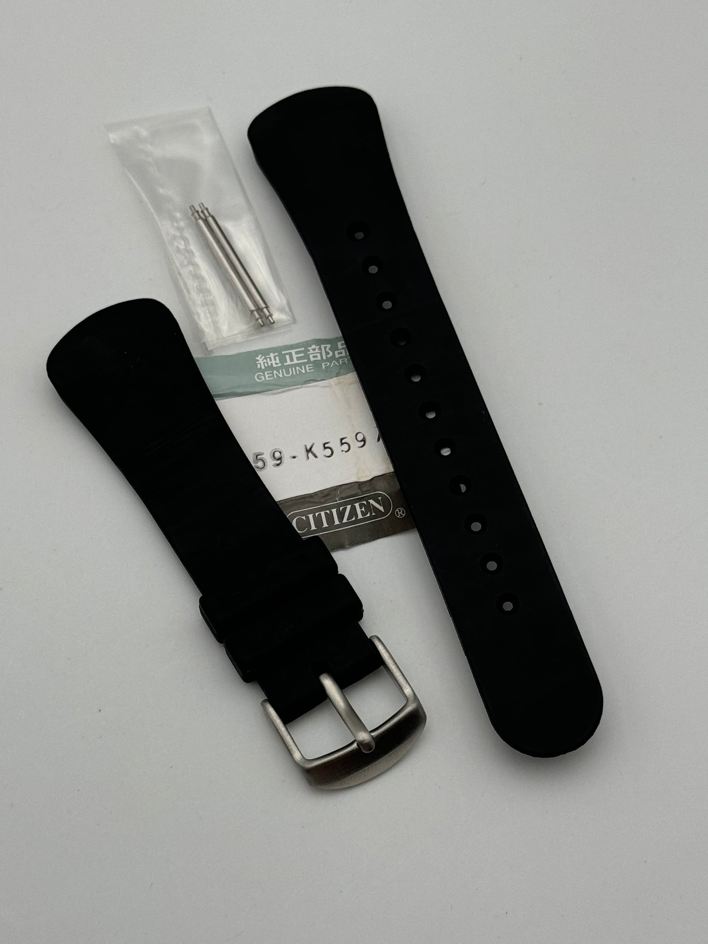 Citizen 59-k5597 cinturino in gomma rubber strap 22mm