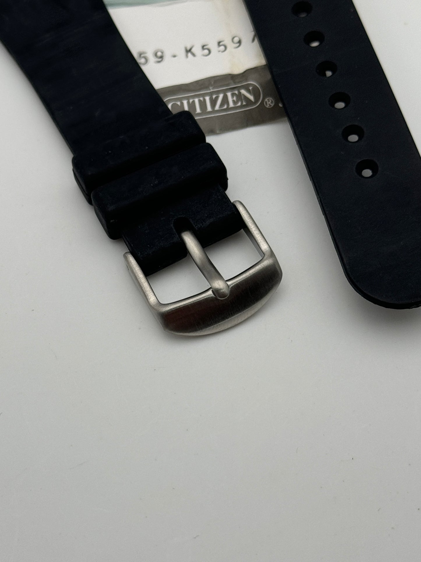 Citizen 59-k5597 cinturino in gomma rubber strap 22mm