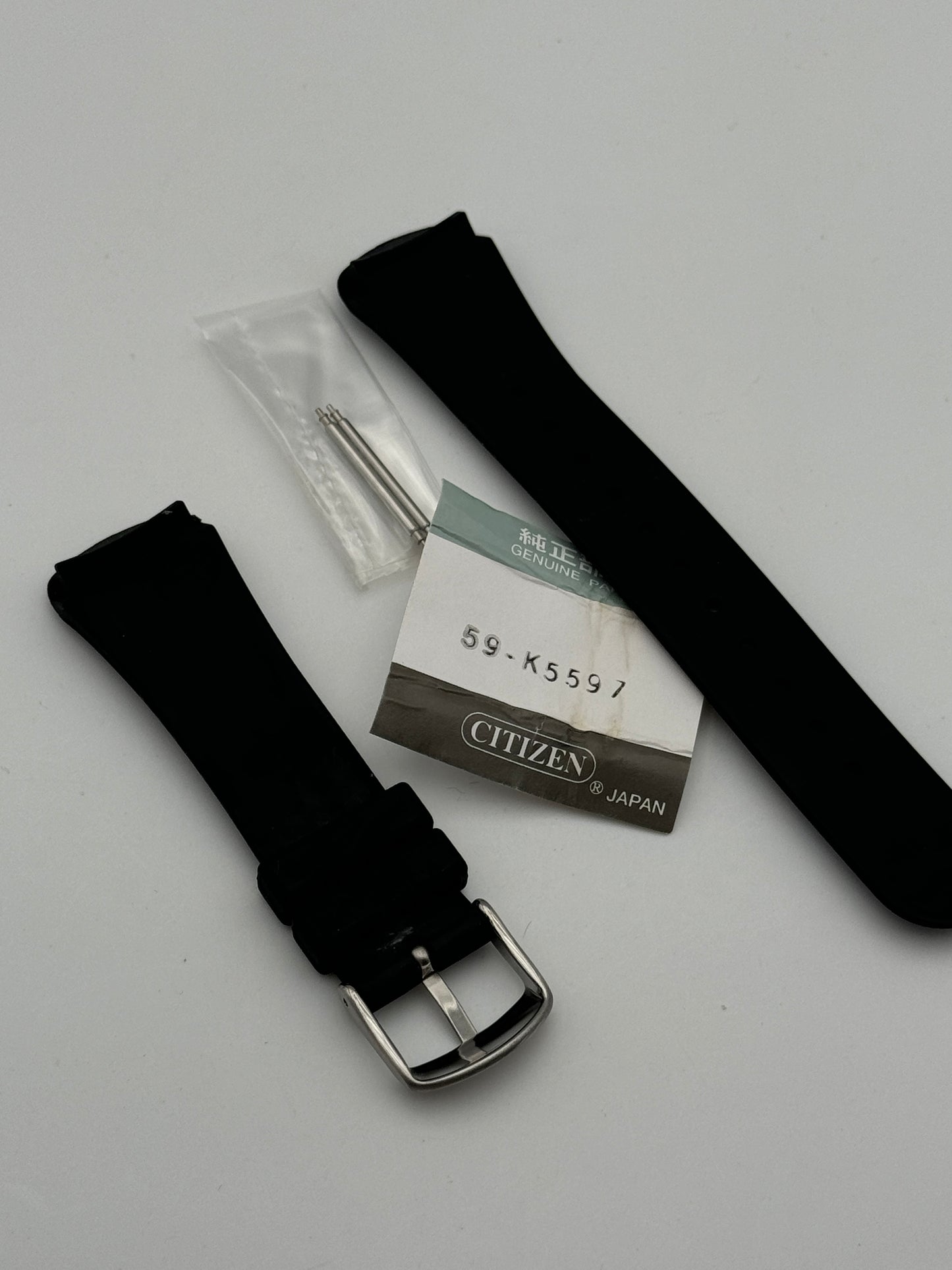 Citizen 59-k5597 cinturino in gomma rubber strap 22mm
