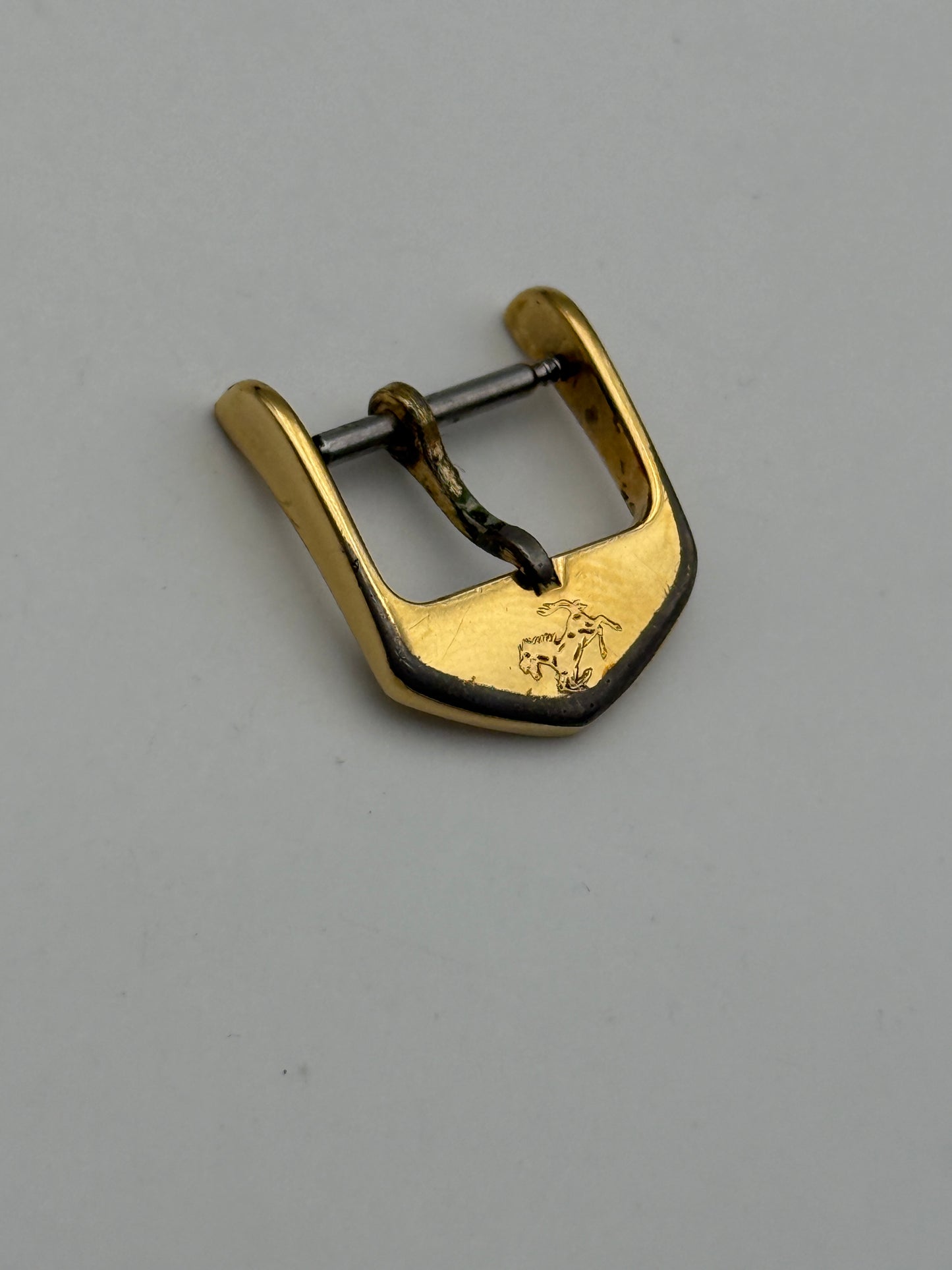 cartier ferrari gold plated 14mm fibbia buckle