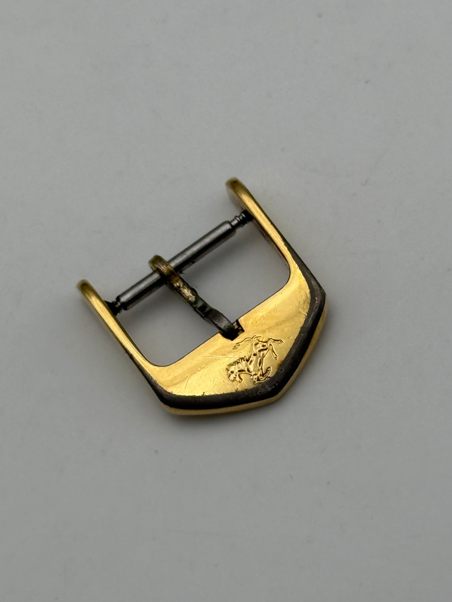 cartier ferrari gold plated 14mm fibbia buckle