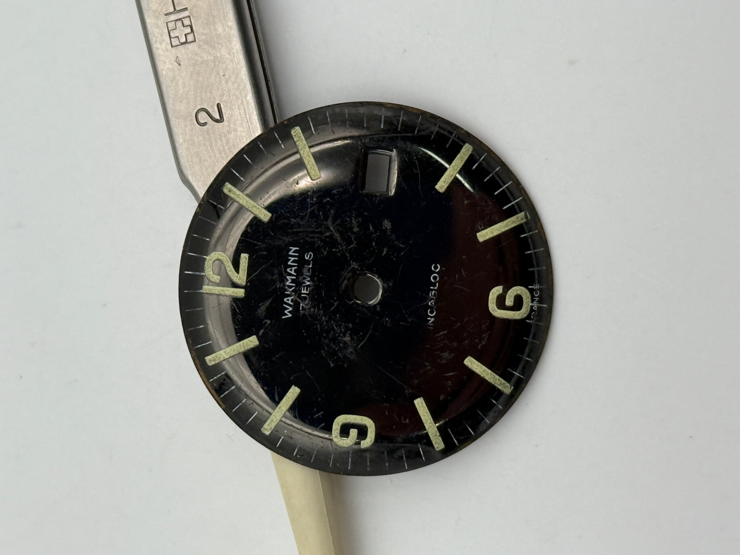 wakmann diver 29.8mm dial quadrante vintage