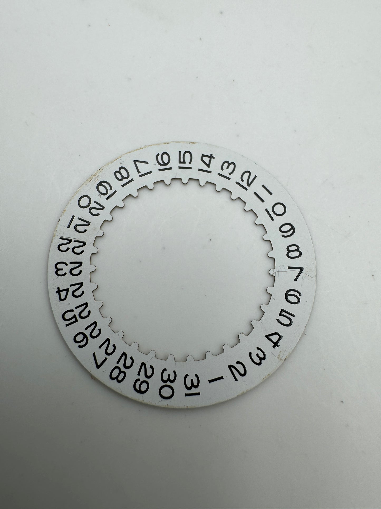 Rolex date disk disco data datario 3135 white bianco