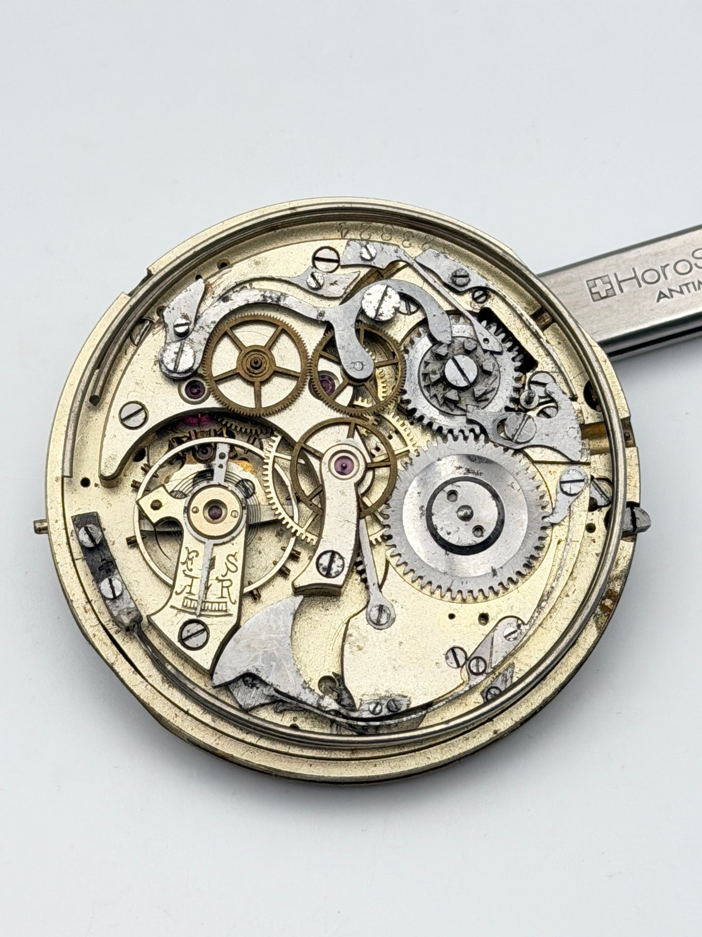 chronometre repetition 49mm ripetizione chronograph pocket watch movement