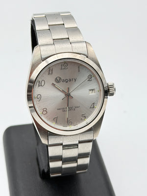 vagary quartz watch new nos 34mm