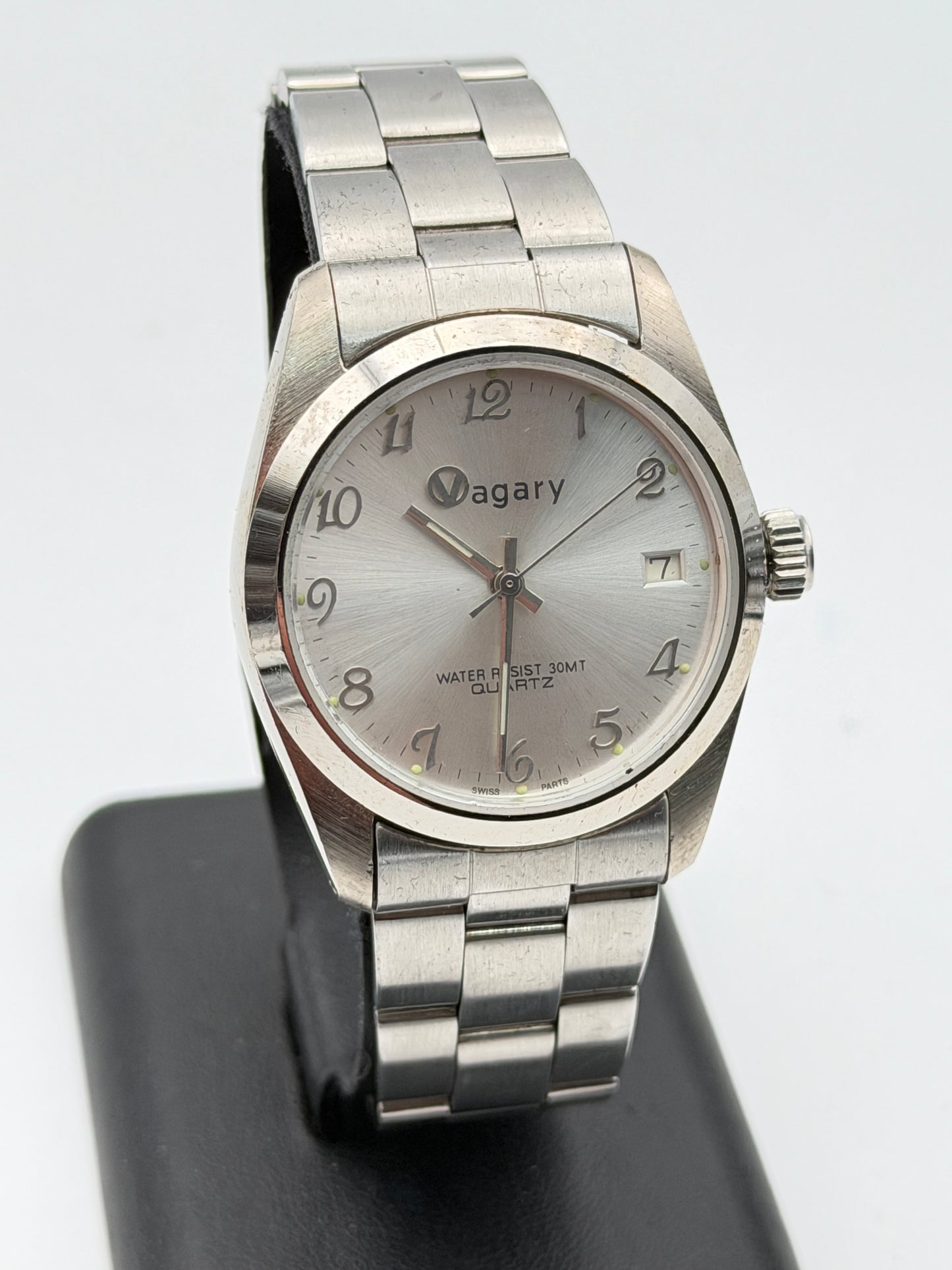 vagary quartz watch new nos 34mm