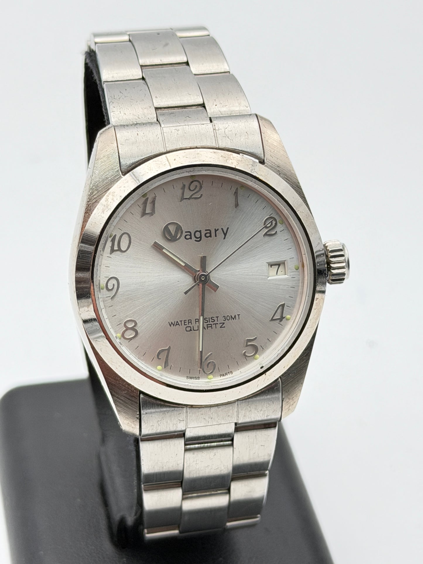 vagary quartz watch new nos 34mm