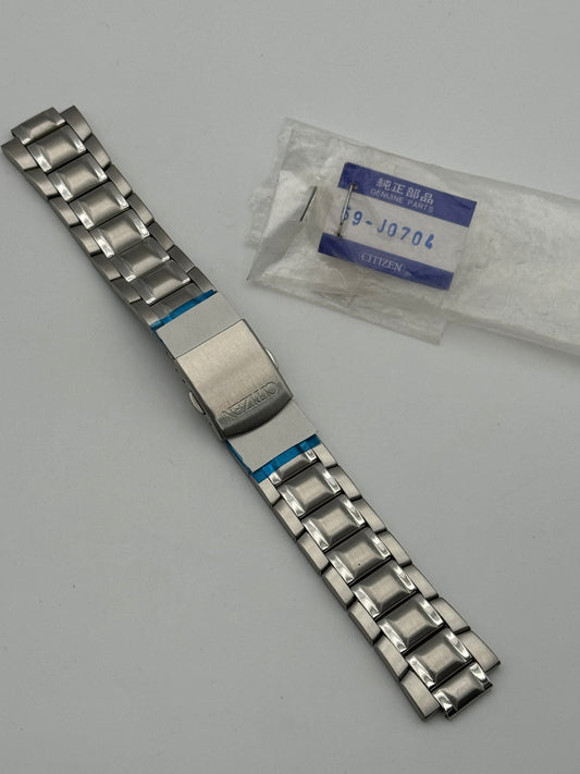 Citizen 59-j0704 bracelet bracciale acciaio steel 20-12mm