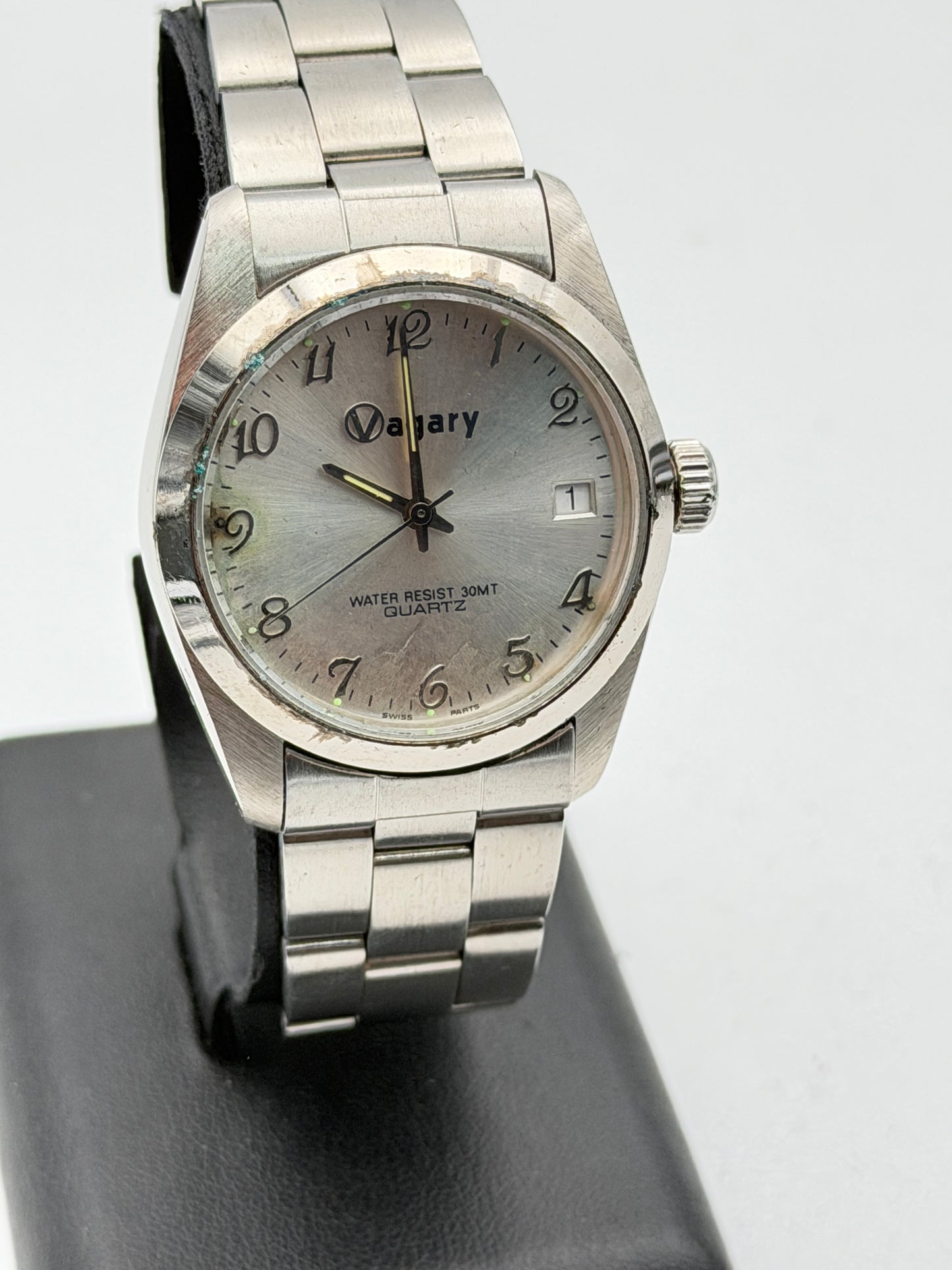 vagary 34mm quartz watch new nos