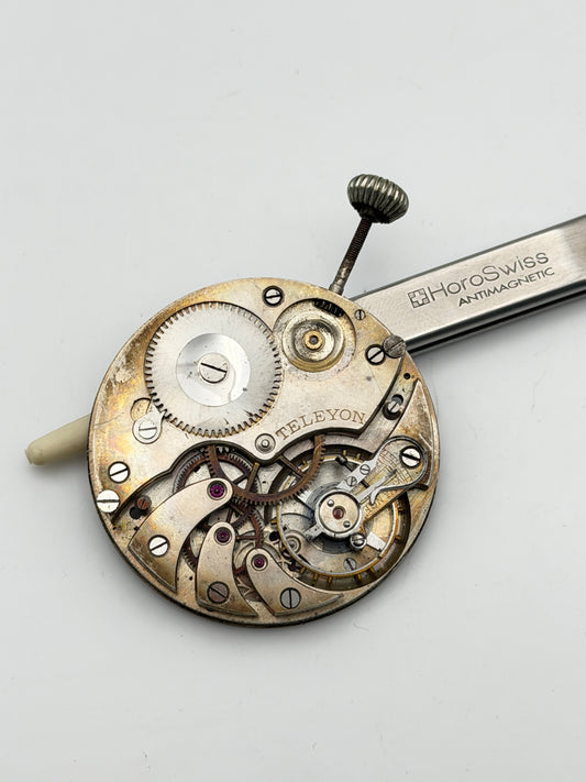 teleyon 41,5mm pocket watch movement movimento