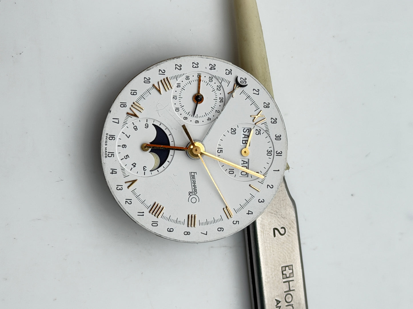 eberhard 7761 valjoux chronograph movement movimento