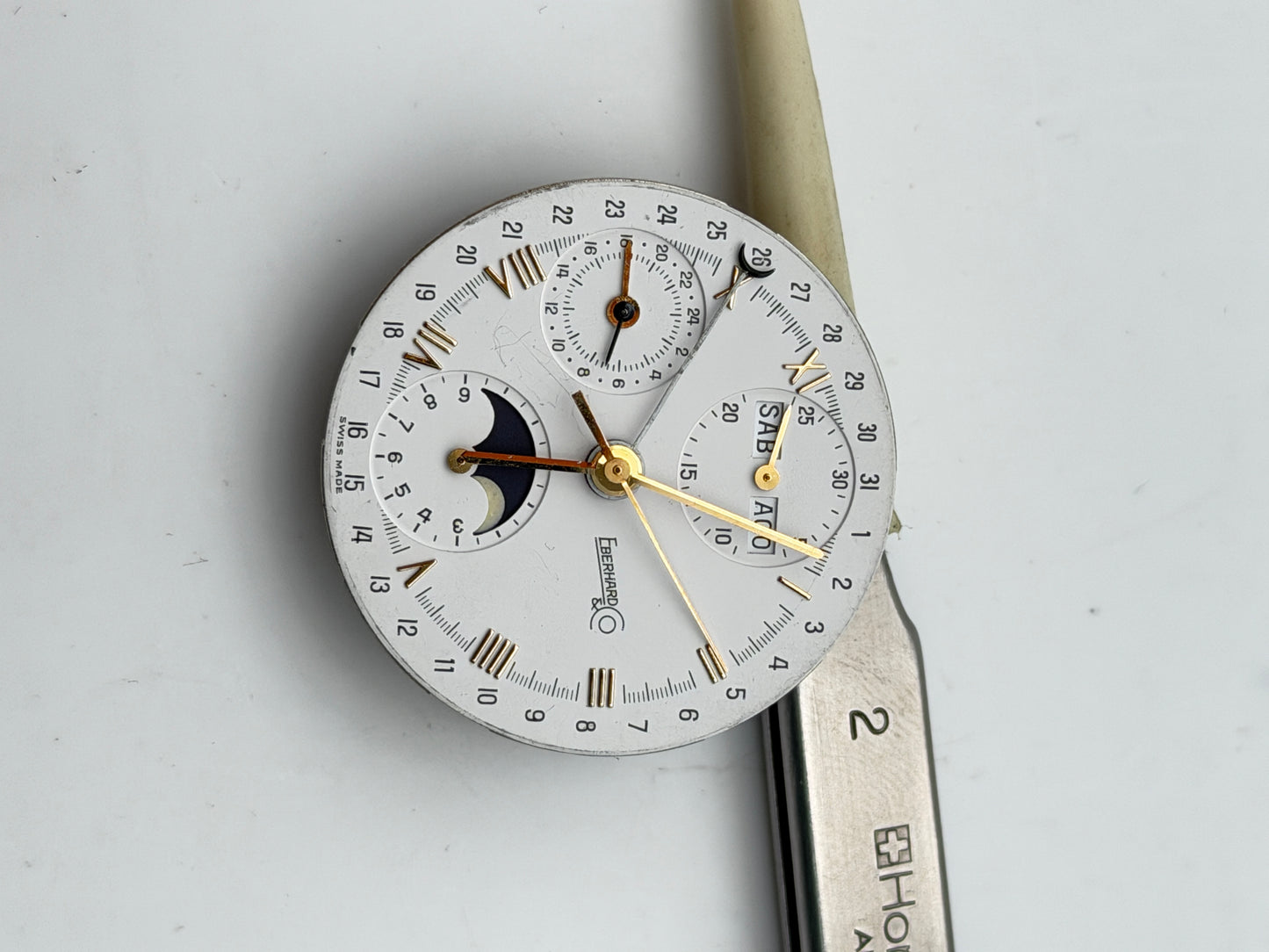 eberhard 7761 valjoux chronograph movement movimento