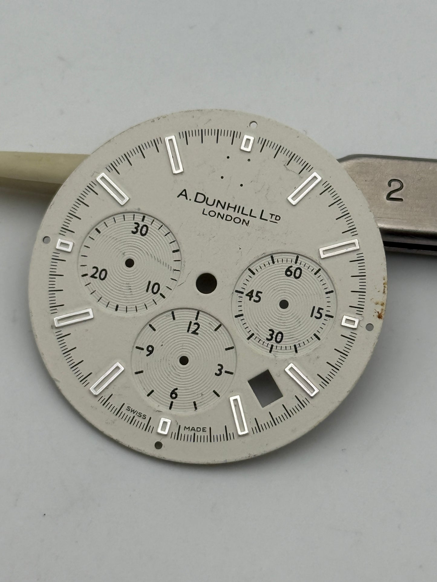 a.dunhill ltd london chrono 33.4mm dial quadrante chronograph