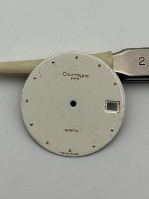 courreges paris quartz 27.5mm dial quadrante