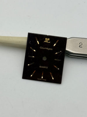 courreges paris quartz 17.5x20.5mm dial quadrante