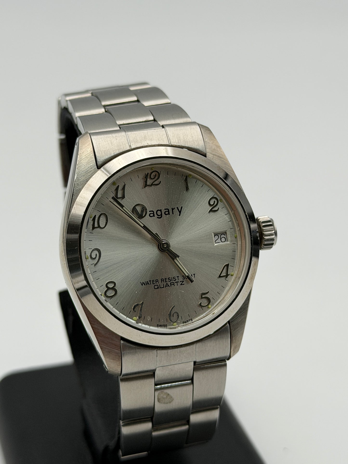 vagary 34mm quartz watch new nos