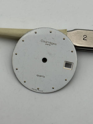 courreges paris quartz 27.5mm dial quadrante