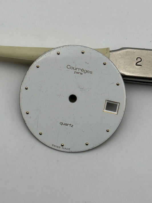 courreges paris quartz 27.5mm dial quadrante