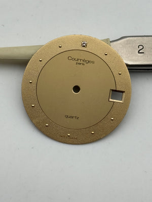 courreges quartz dial quadrante