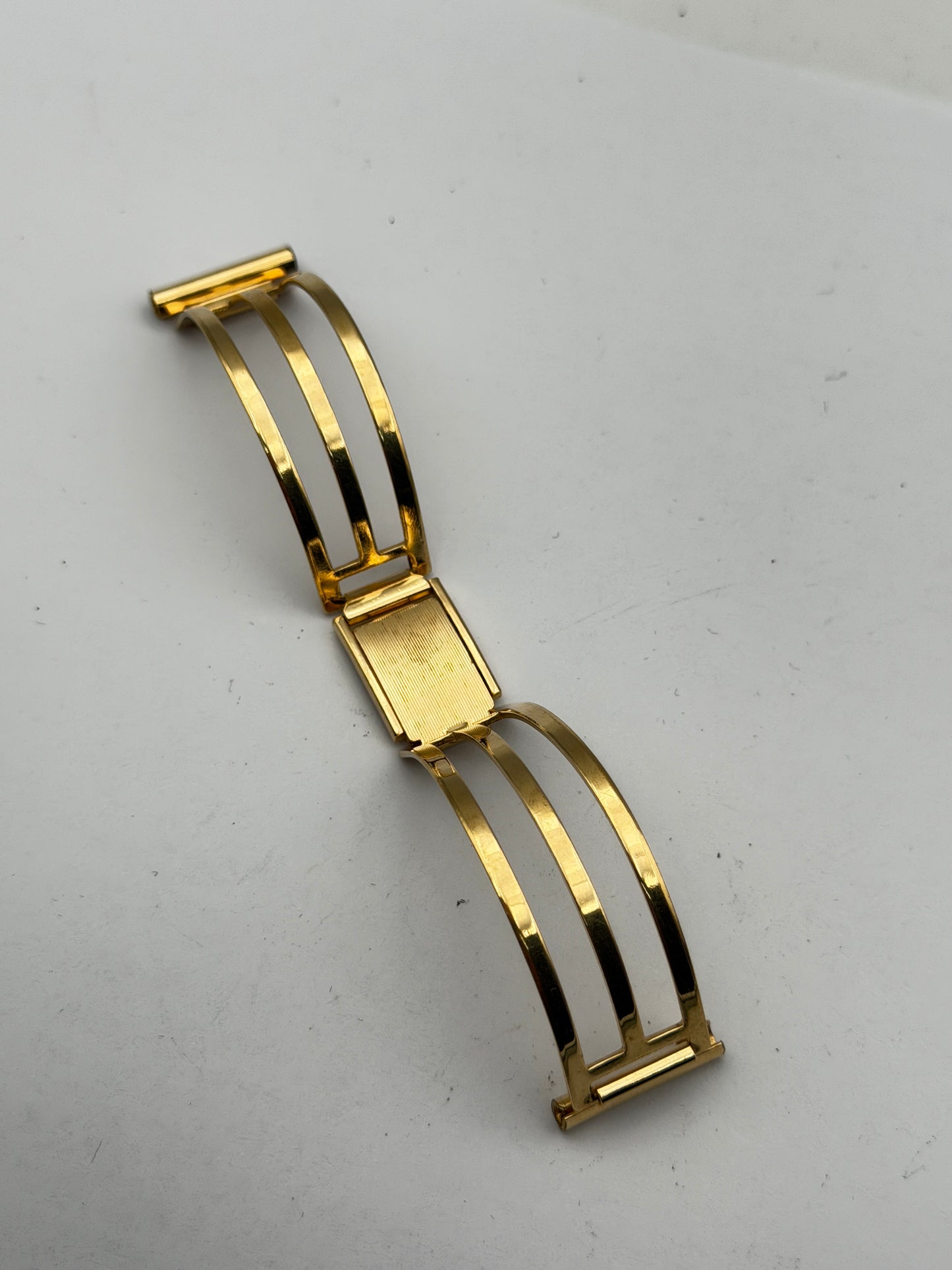 bracelet bracciale vintage steel ragno 19mm gold palted