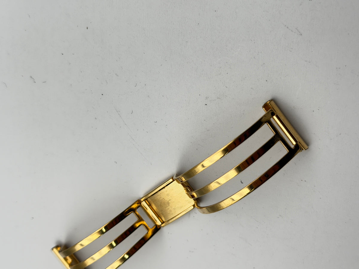 bracelet bracciale vintage steel ragno 19mm gold palted