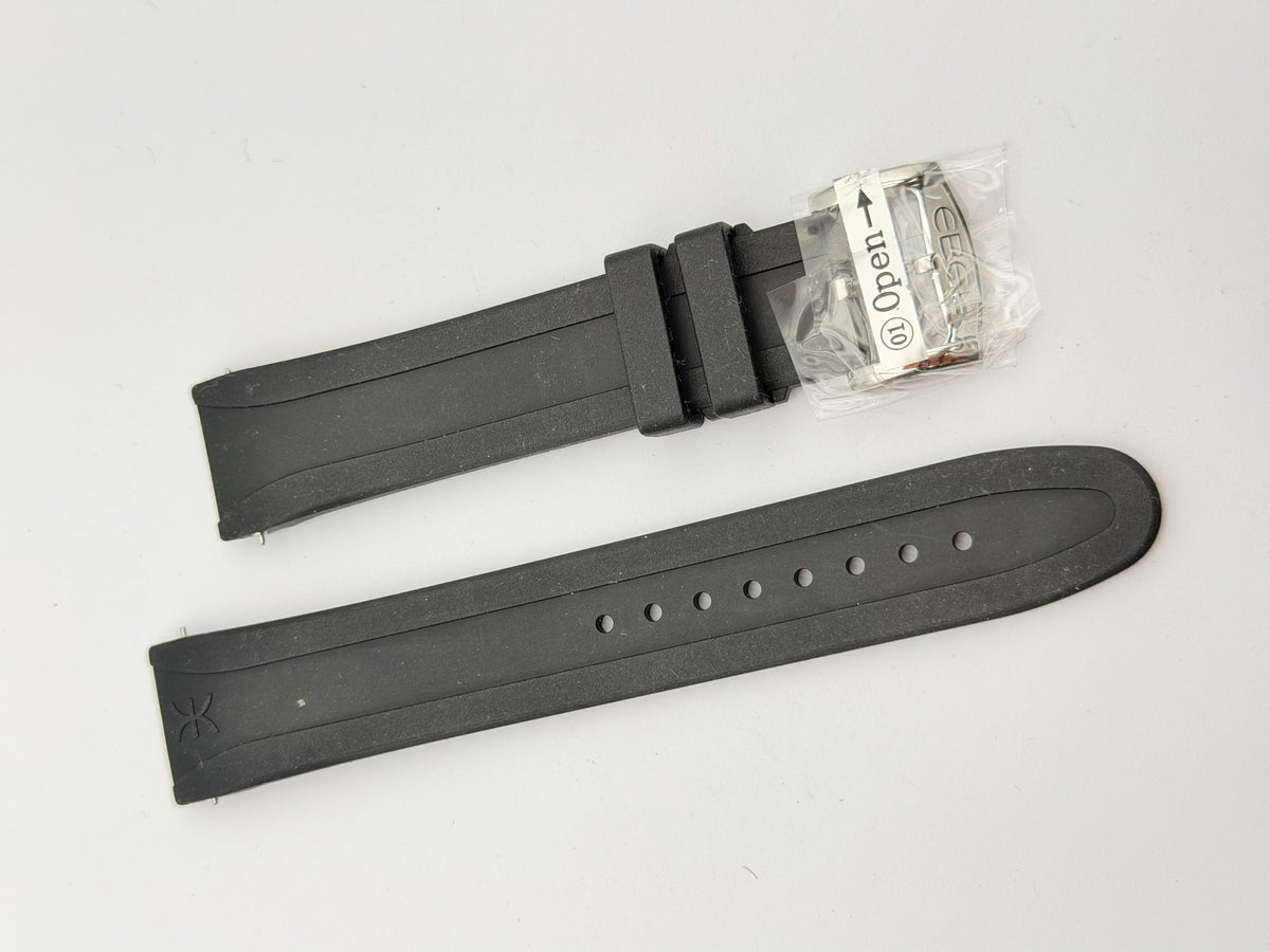 ebel 20mm eb-04-1-14-2015-1054-10-3-1 1216458 cinturino strap rubber new NOS