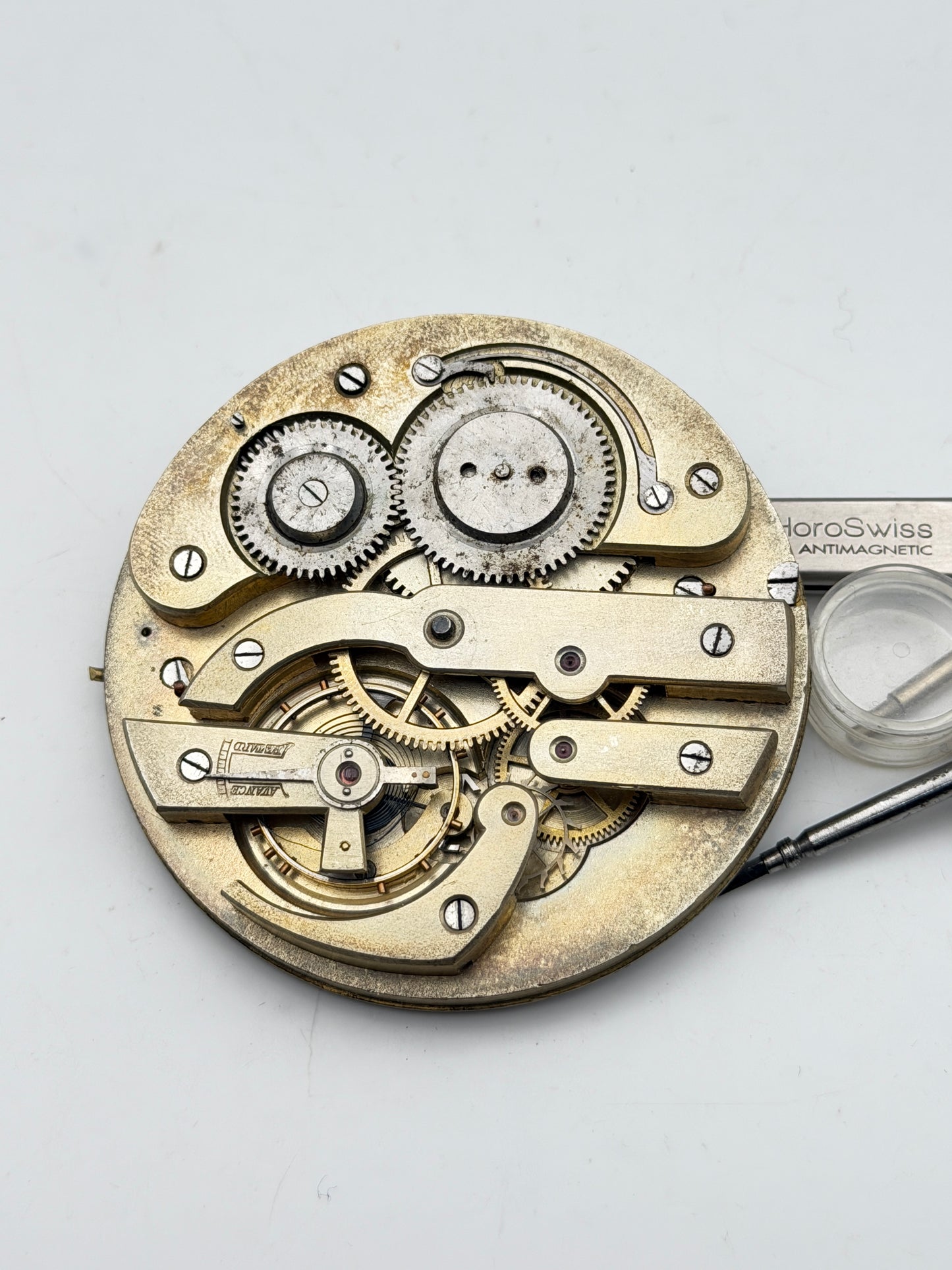 pocket watch carrozza old movement movimento 68mm