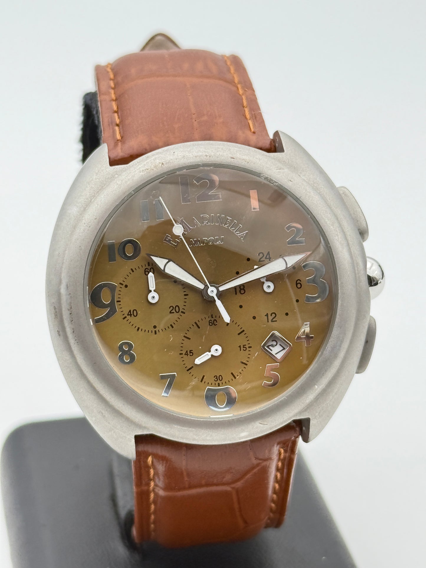 E.marinella Napoli Posillipo chrono a7072 43mm chronograph watch