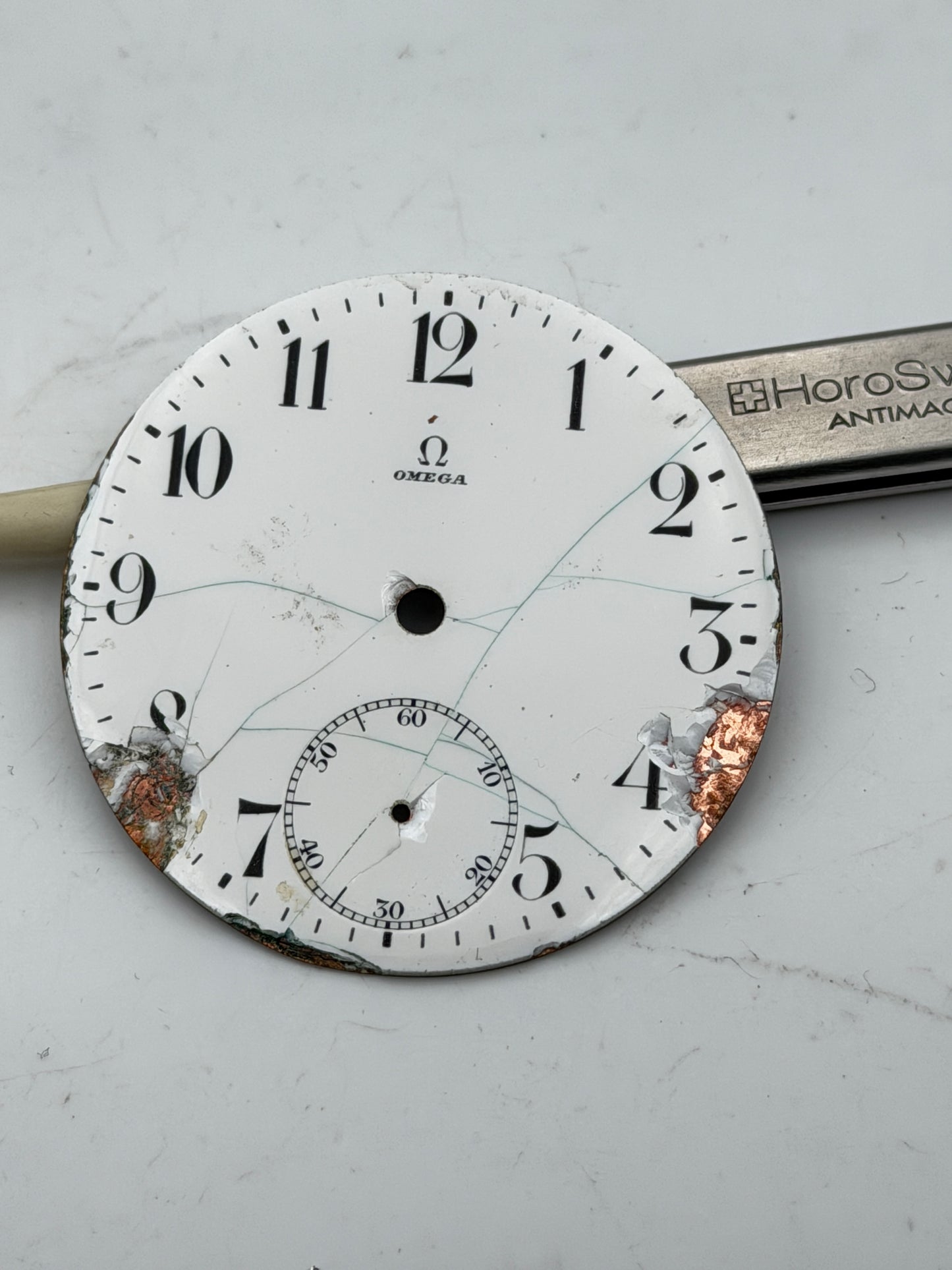 omega 40.5mm dial quadrante pocket watch