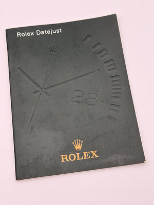 rolex datejust booklet libretto 2005